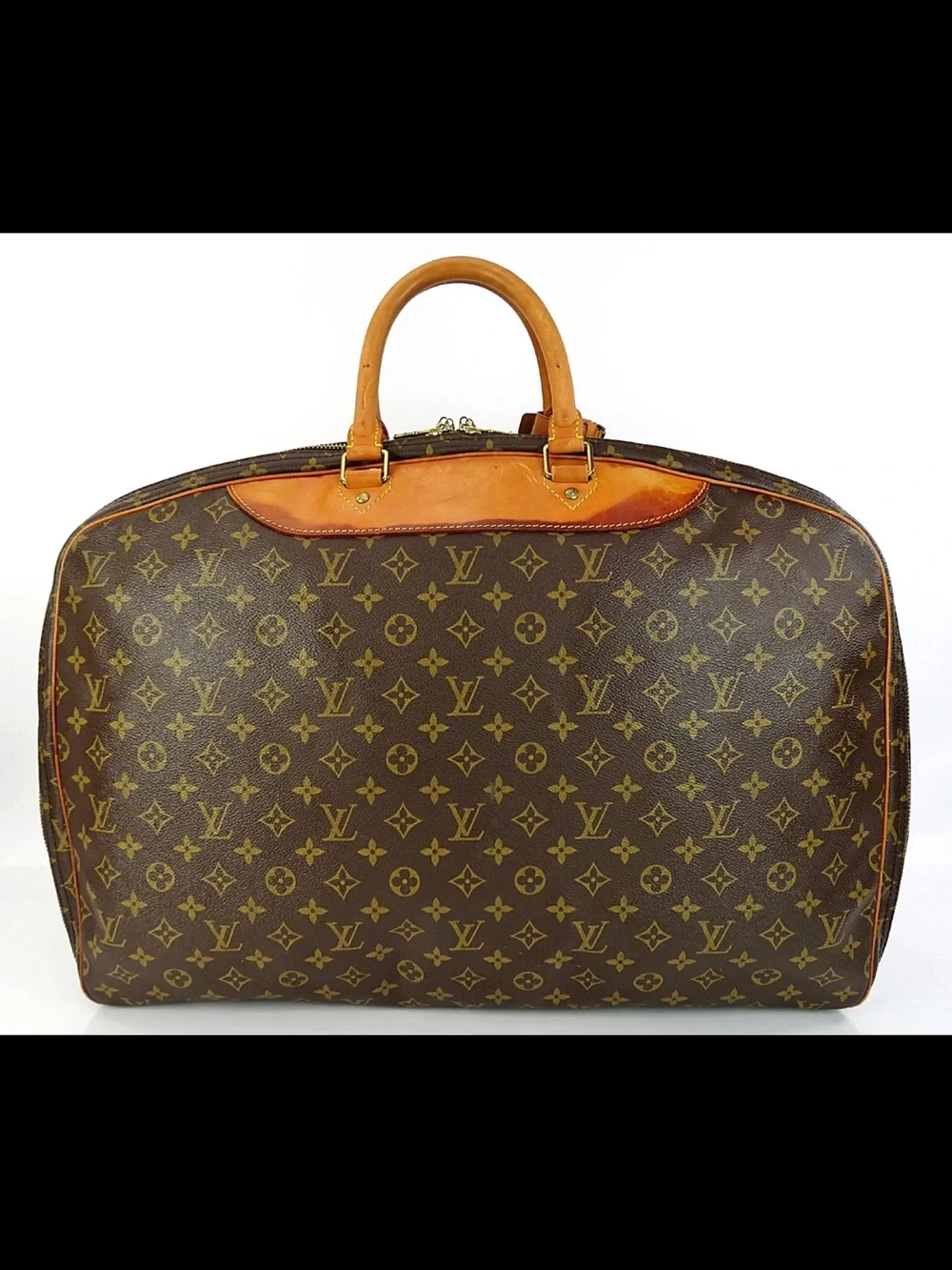 Louis Vuitton Brown Monogram Weekend Travel Bag